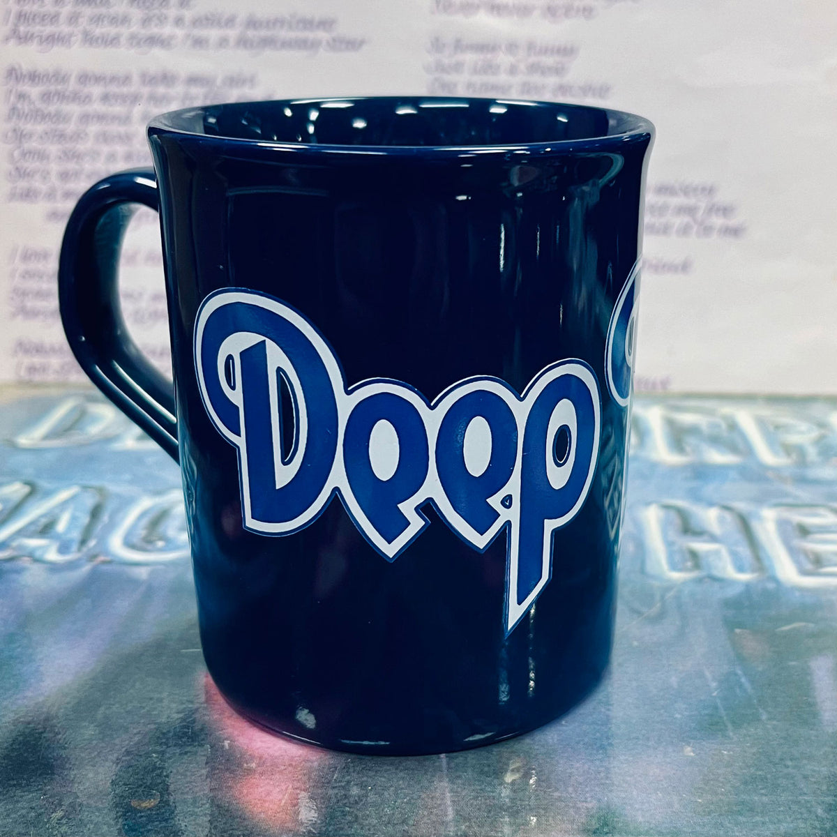 DEEP PURPLE Blue Logo Mug