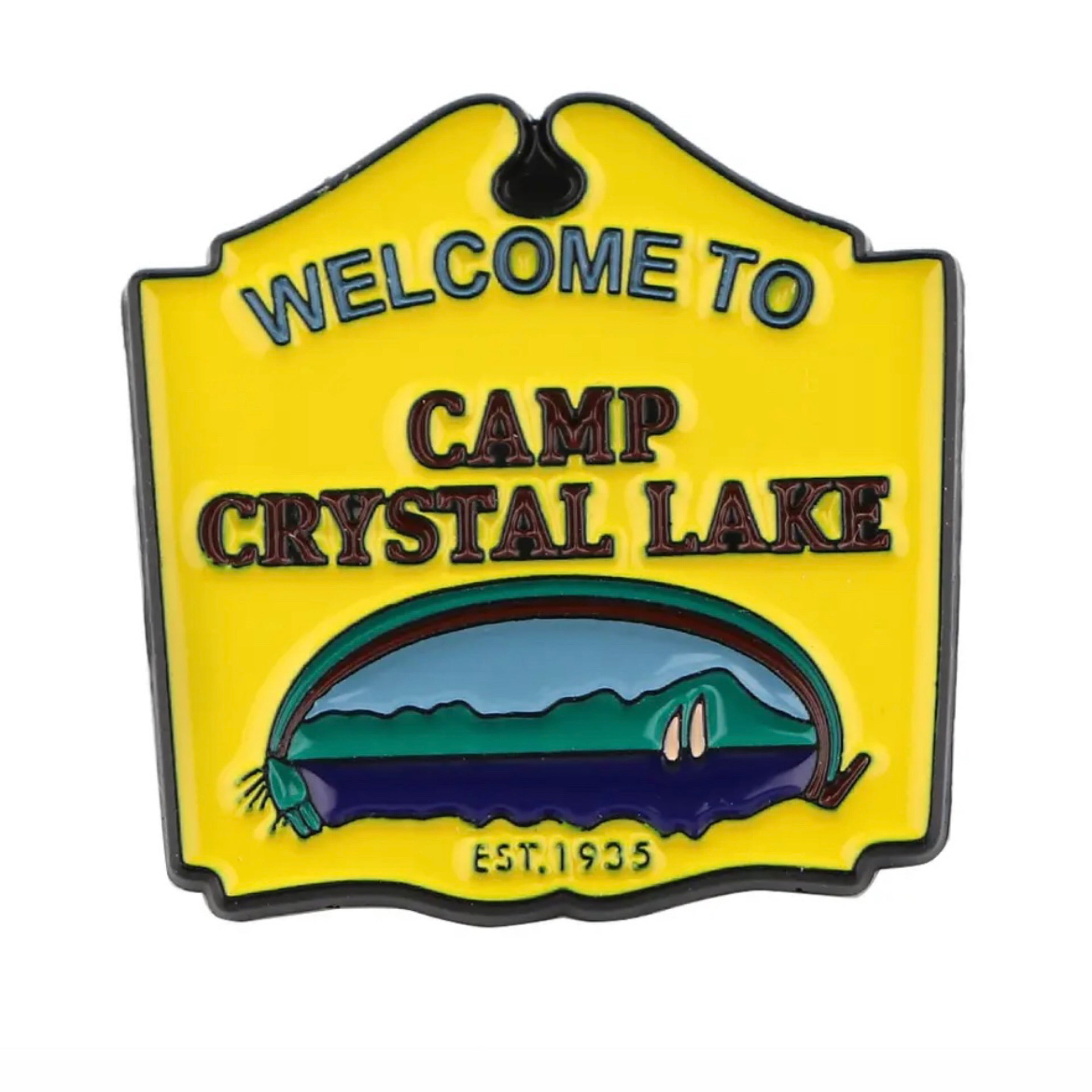 Camp Crystal Lake Friday 13th Enamel pin
