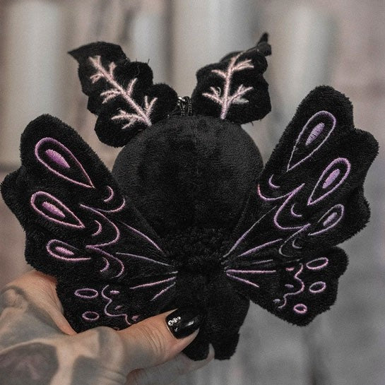 Lunar Moth Plush Keychain
