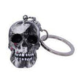 Bloodshot Skull Keyring