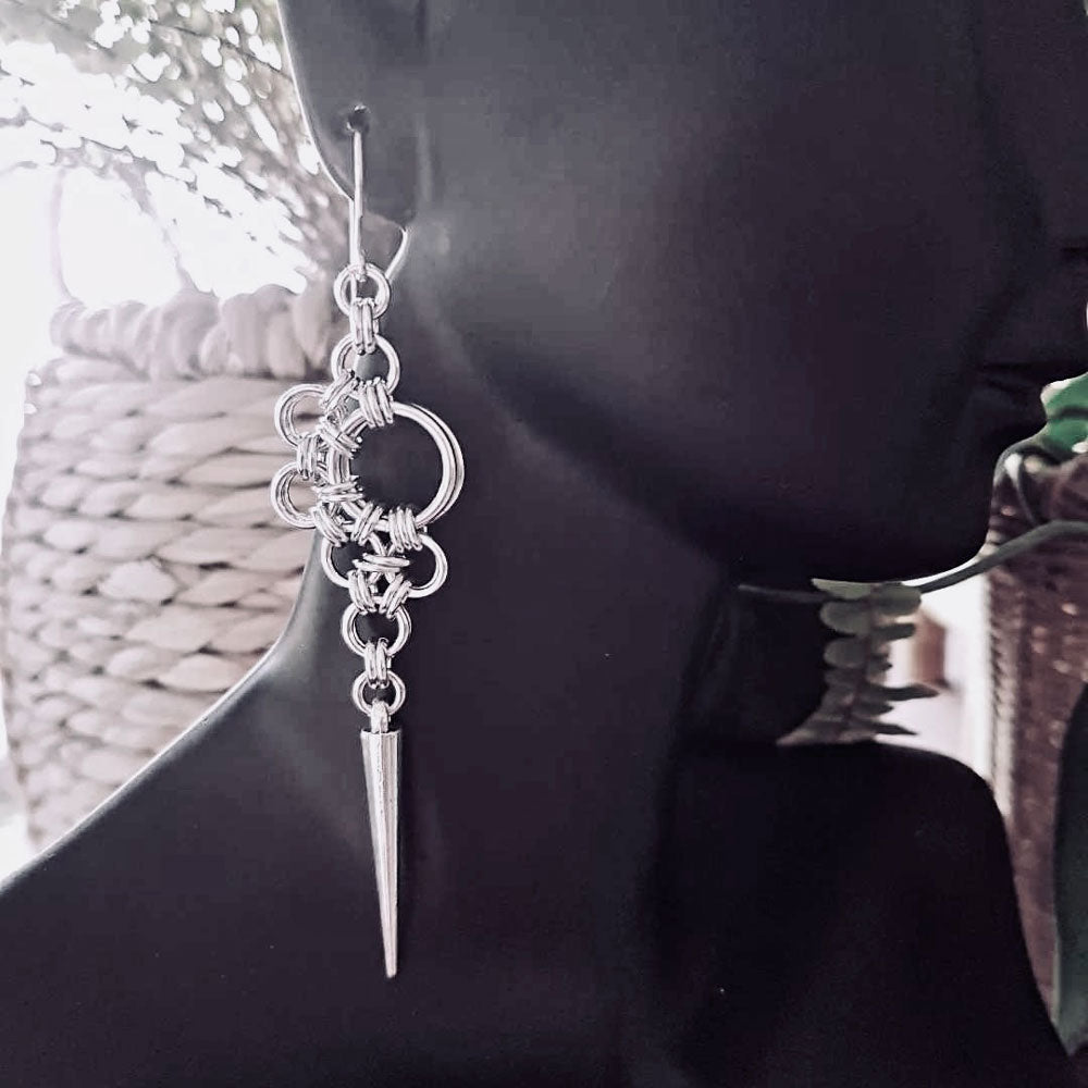 Gothic Fan Earrings