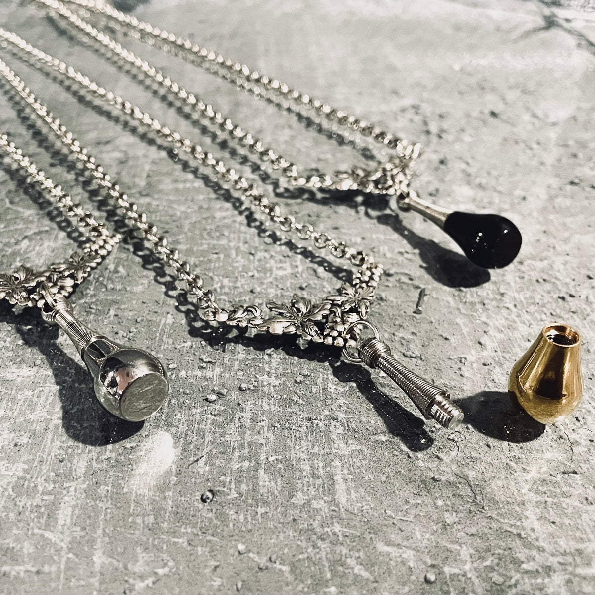 Lacrimarium Cremation Vial Necklace