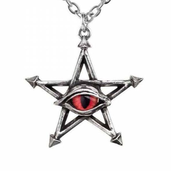 Red Curse Evil Eye Pendant Necklace