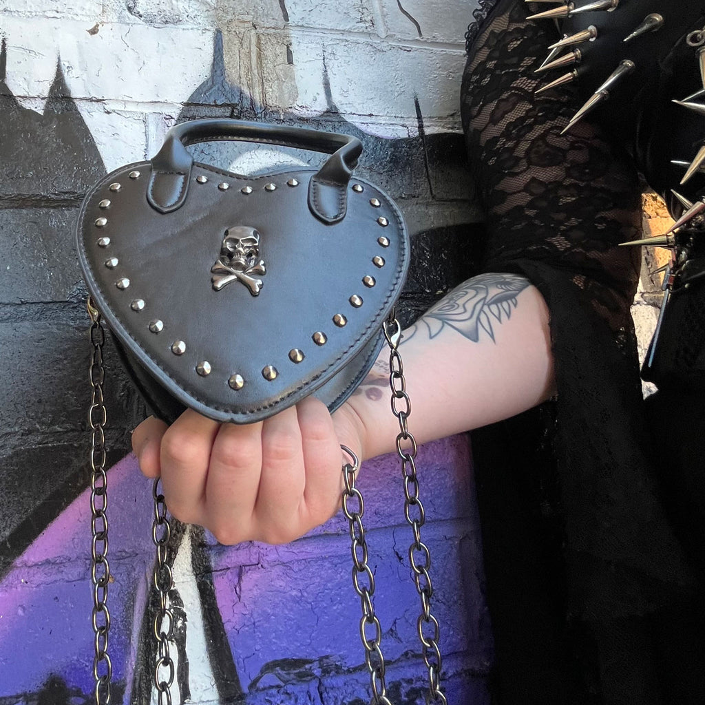 Grim Desire Heart-Shaped Crossbody Bag