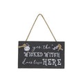 Witch Lives Here Mini Sign