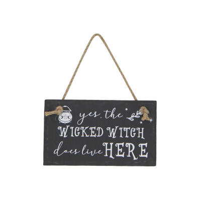 Witch Lives Here Mini Sign