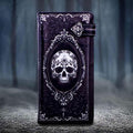 Baroque Skull Embossed Purse