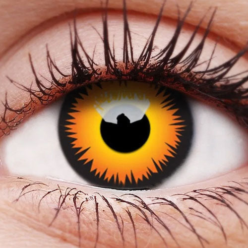 Orange Werewolf Contact Lenses