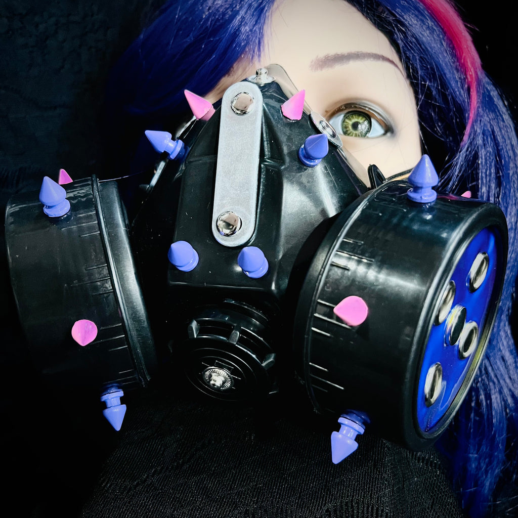 Pastel Ring Cybergoth Gas Mask