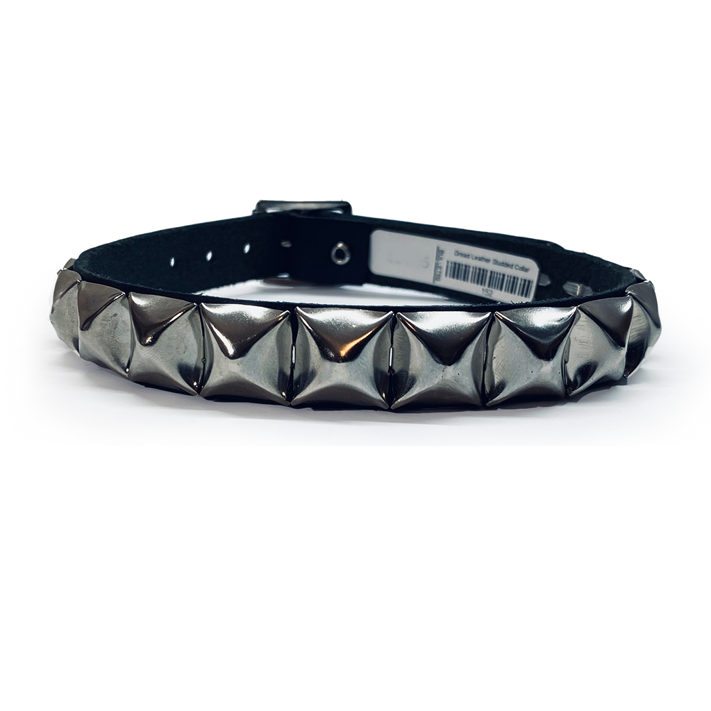 Dread Leather Studded Collar