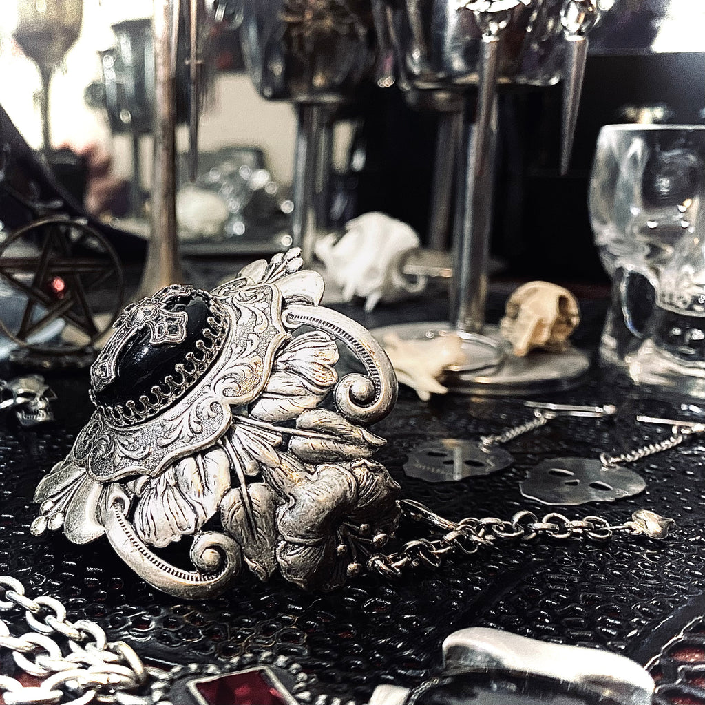 Blaspheme Filigree Wrist Cuff