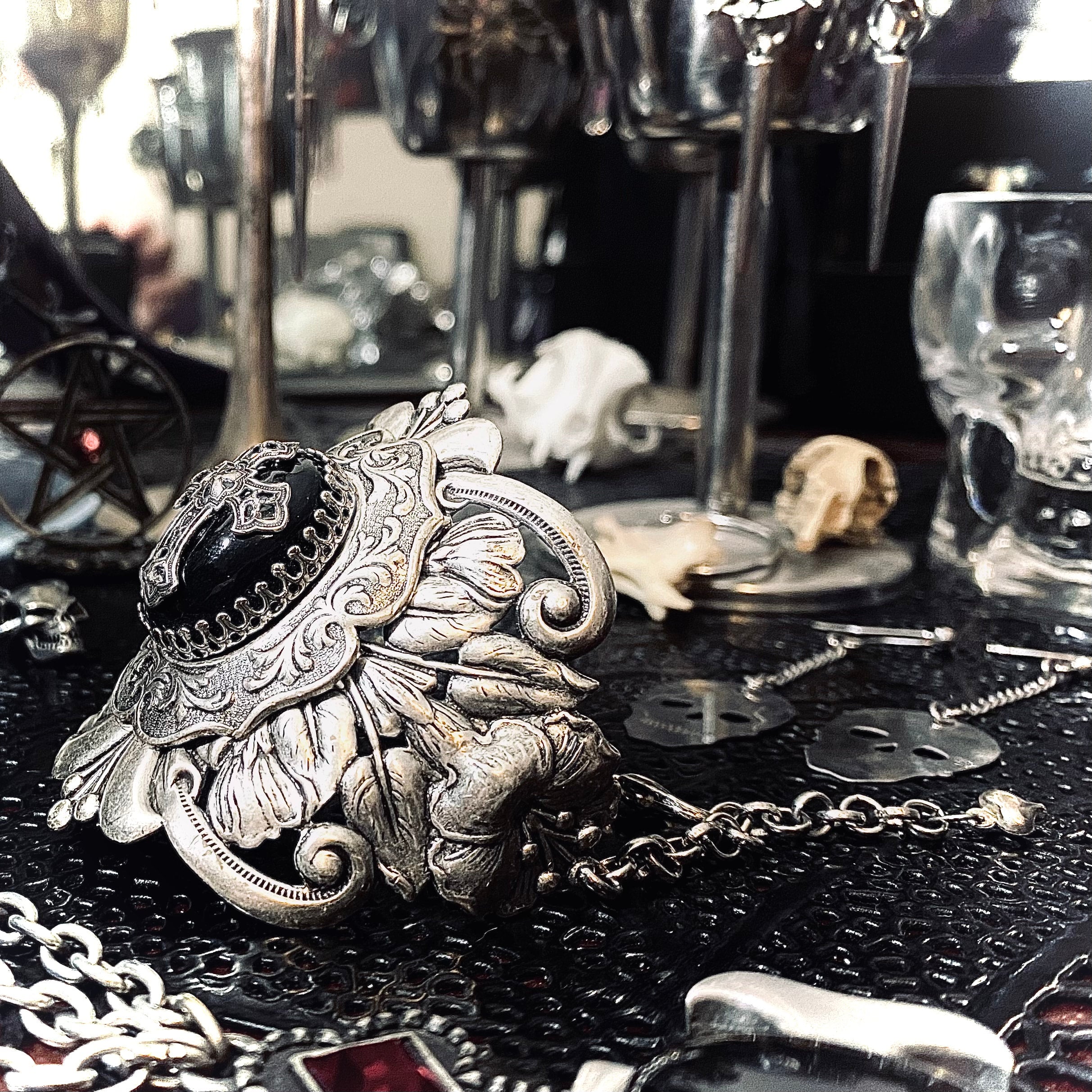 Blaspheme Filigree Wrist Cuff