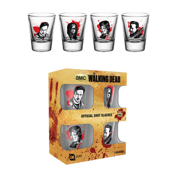 Walking Dead Shot Glass Set