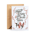 Devil's are Here Blank Card