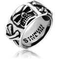 Skull and Crosses Ring Stainless Steel