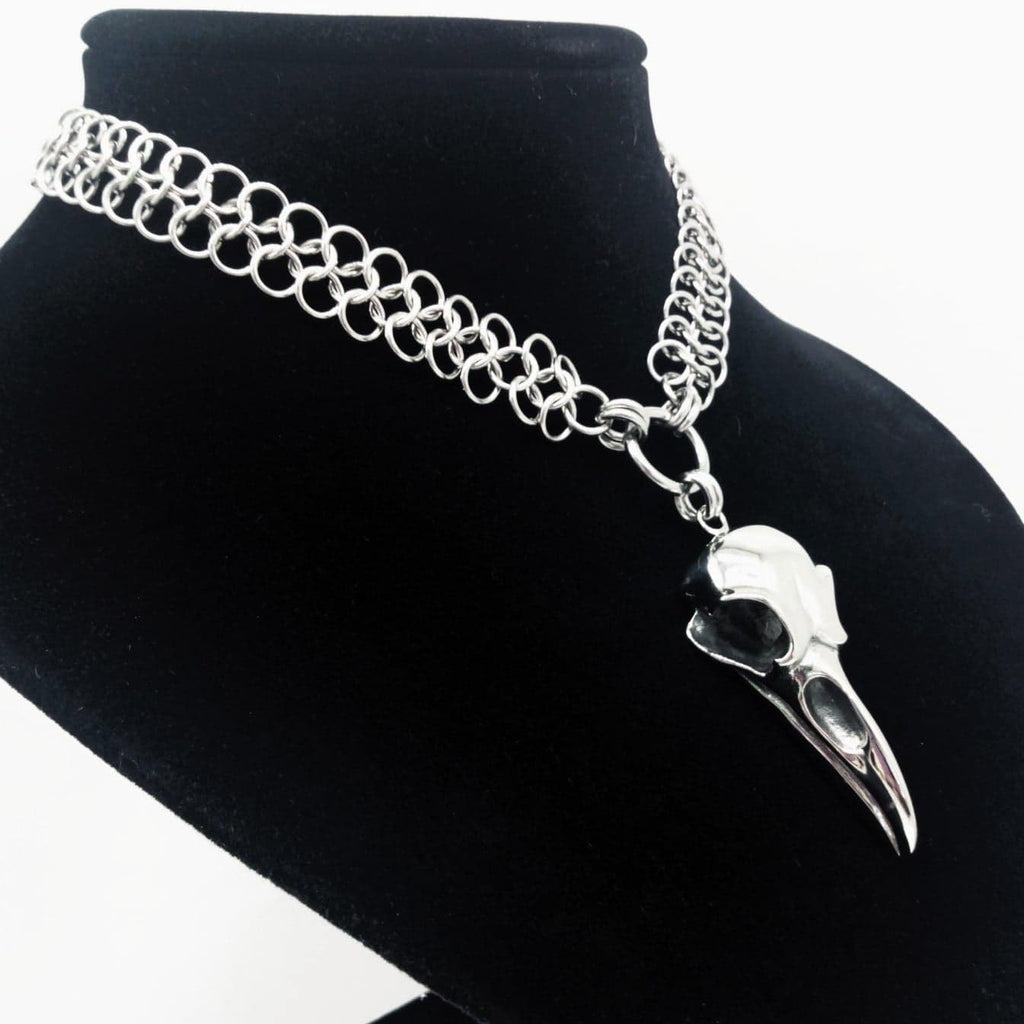 King Raven Chain Maille Choker