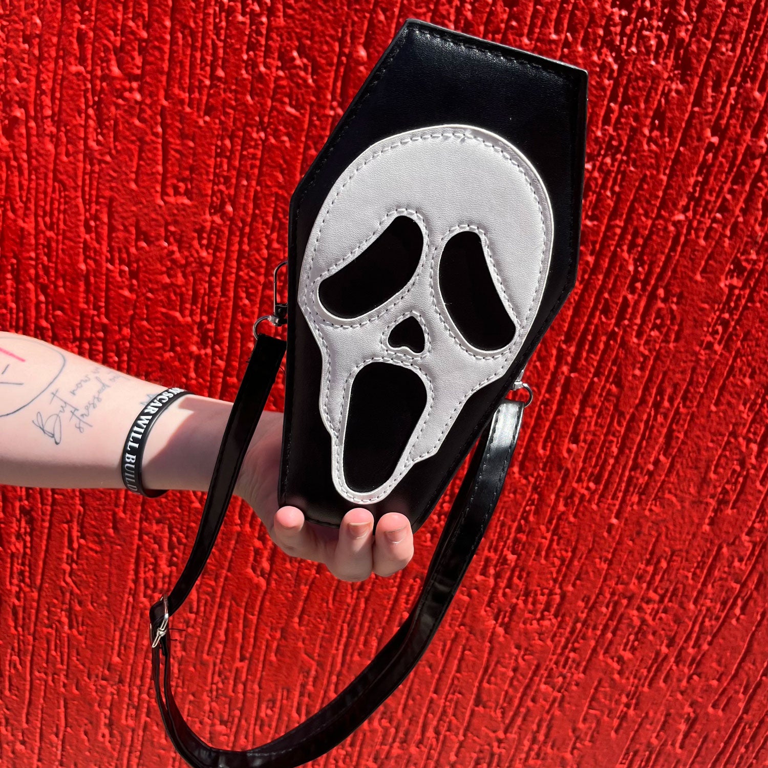Screamy Face Coffin Shoulder Bag