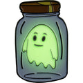 Rick and Morty Ghost Jar Enamel Pin
