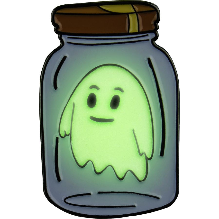 Rick and Morty Ghost Jar Enamel Pin