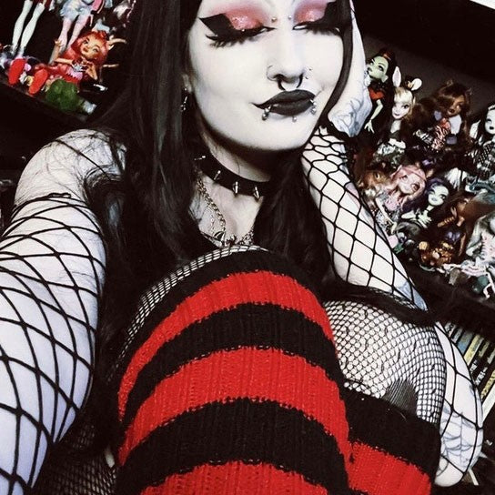 Bloodthirst Striped Leg Warmers