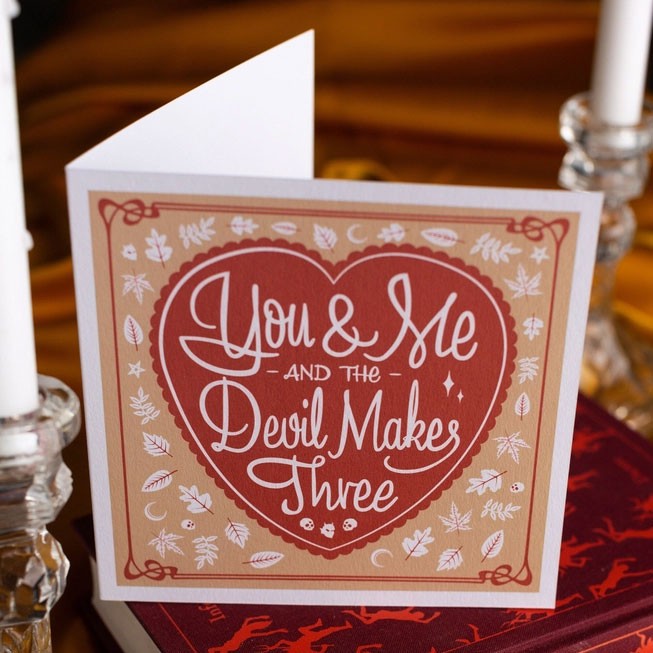 You and Me and The Devil Makes Three Blank Card