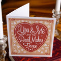 You and Me and The Devil Makes Three Blank Card