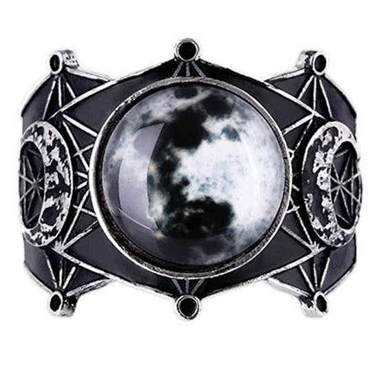 Moon Geometry Cuff Bracelet