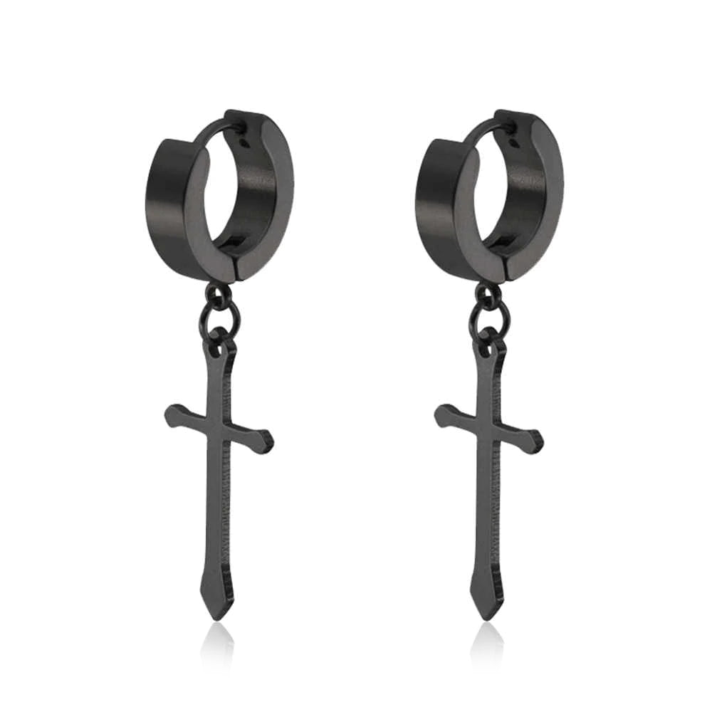 Cuff Cross Earrings