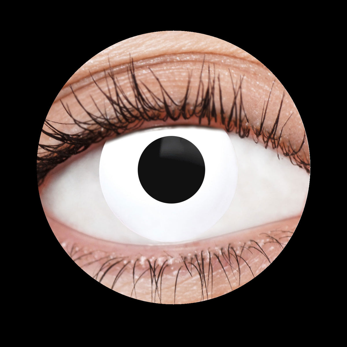 White Deranged I Contact Lenses