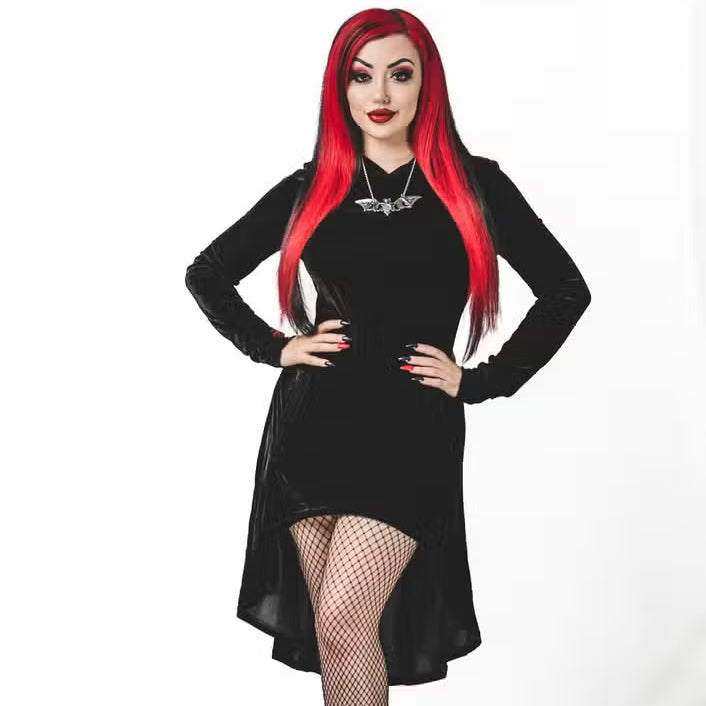Hekate Velvet Hoodie With Pockets
