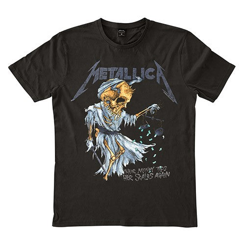 METALLICA Their Money Tips Her Scales Again Tee