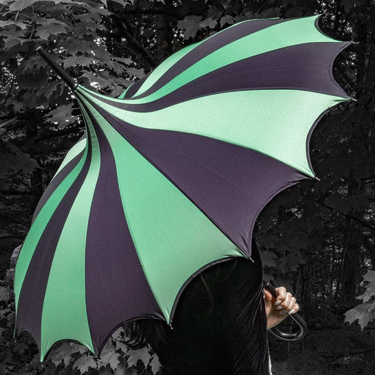 Batwing Pagoda Umbrella - Green Ivy