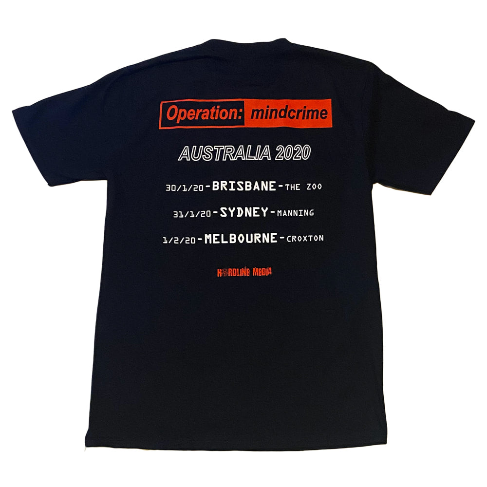 OPERATION MINDCRIME (QUEENSRYCHE) Geoff Tate Australian Tour Tee