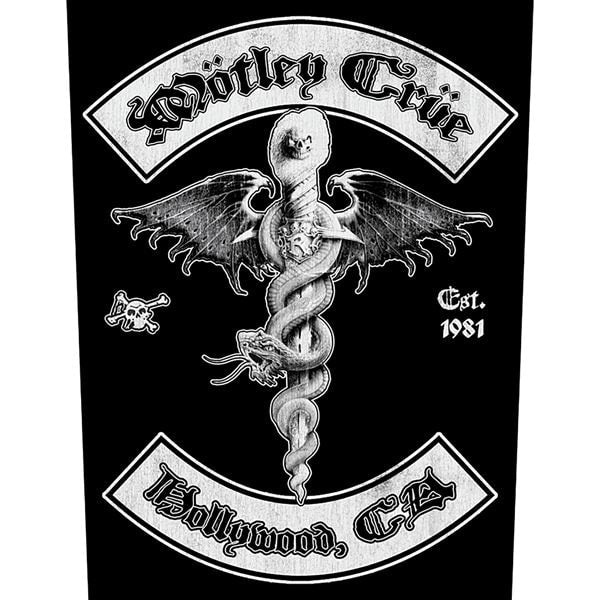 MOTLEY CRUE Hollywood Back Patch