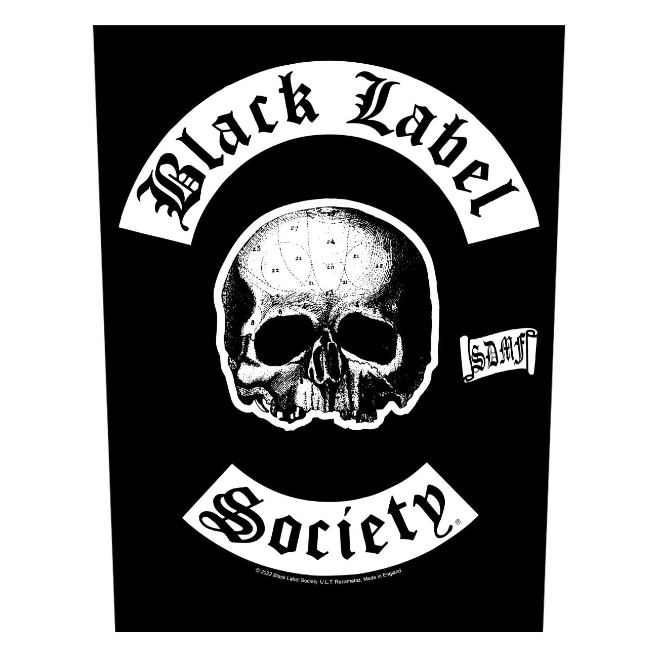 BLACK LABEL SOCIETY (BLS) SDMF Colours Logo Back Patch