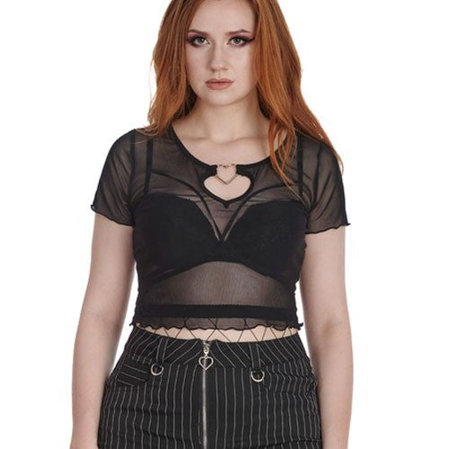 Moody Heart Mesh Top