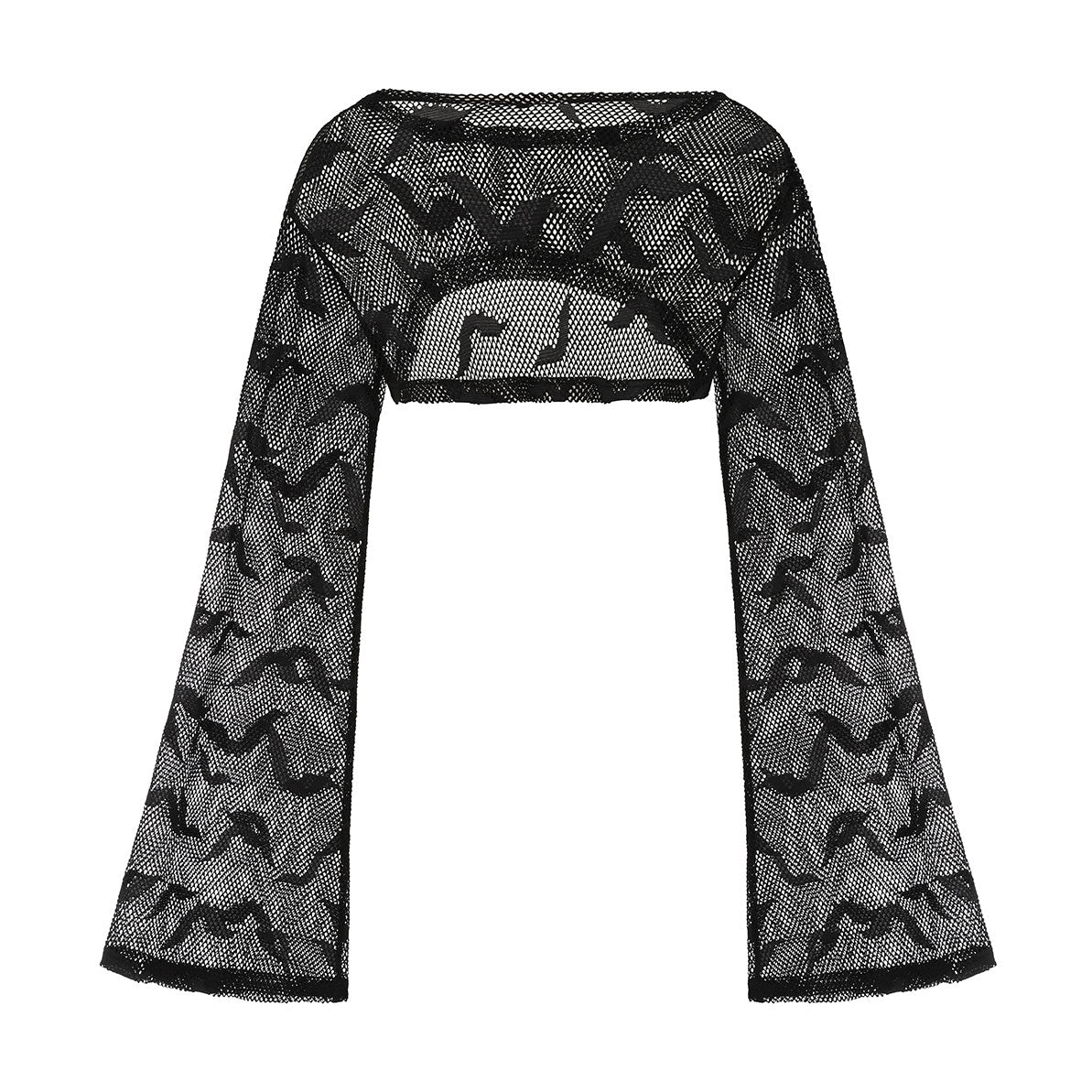 Selena's Bat Mesh Shrug