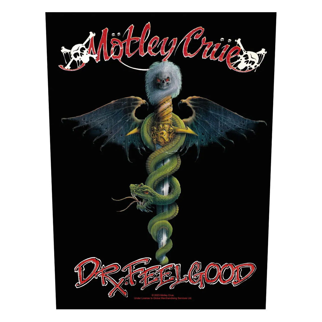 MOTLEY CRUE Dr Feelgood Back Patch
