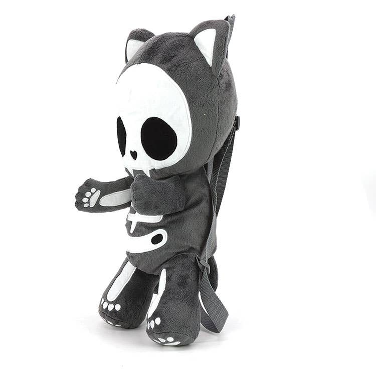 Skele Kitty Plushy Cat Backpack