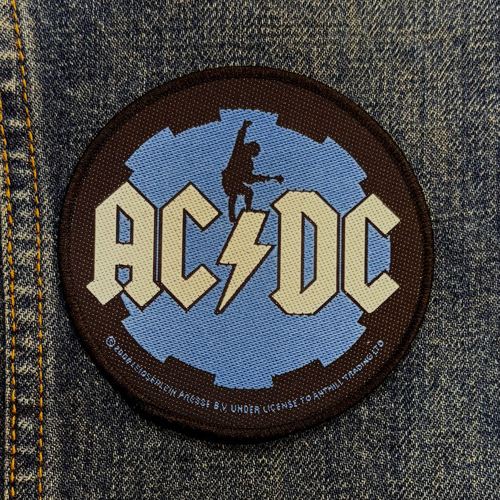 AC/DC Angus Round Blue Patch