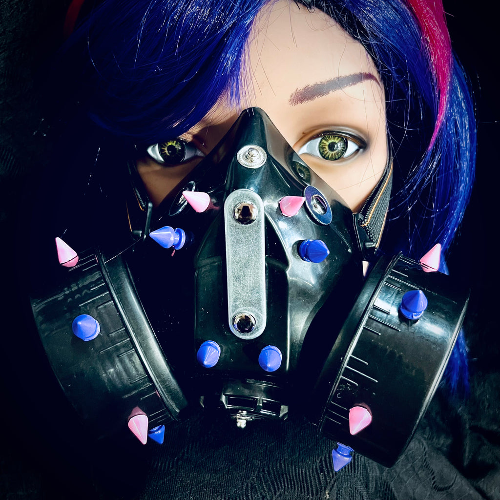 Pastel Ring Cybergoth Gas Mask