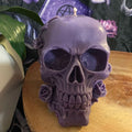 Skull Soy Wax Candle - Amethyst