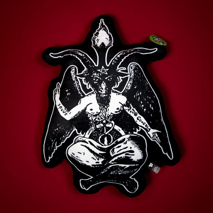 Baphomet Black Cushion