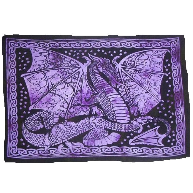 Dragon Purple Wall Flag