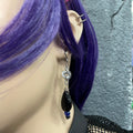 Mobius & Ceramic Bead Earring