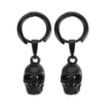 Black Obsidian Skull with Stainless Steel Earring
