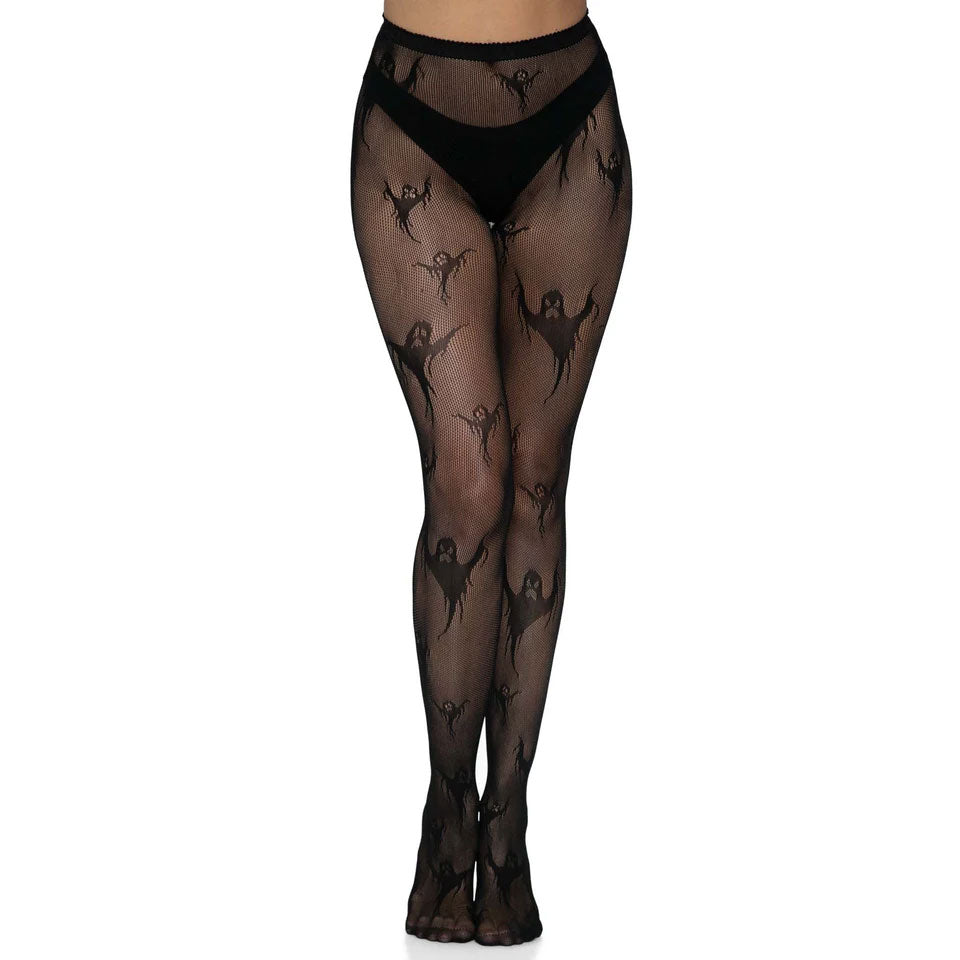 Haunt Spooky Net Ghostly Tights