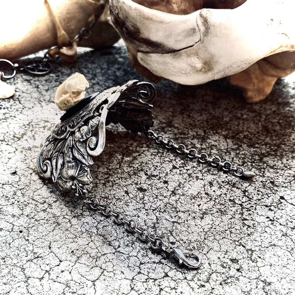 Nightwatcher Filigree Bat Wrist Cuff