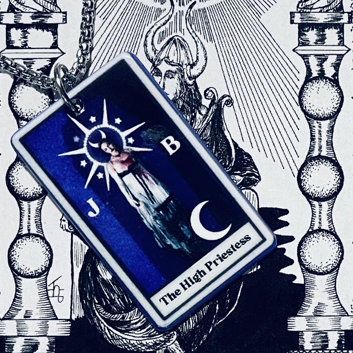 Horror Tarot High Priestess Necklace