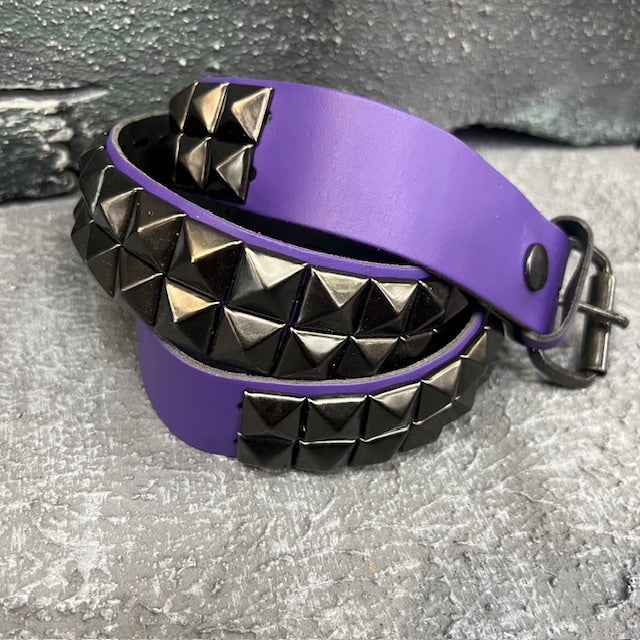 Deuce Studded Royale Leather Belt